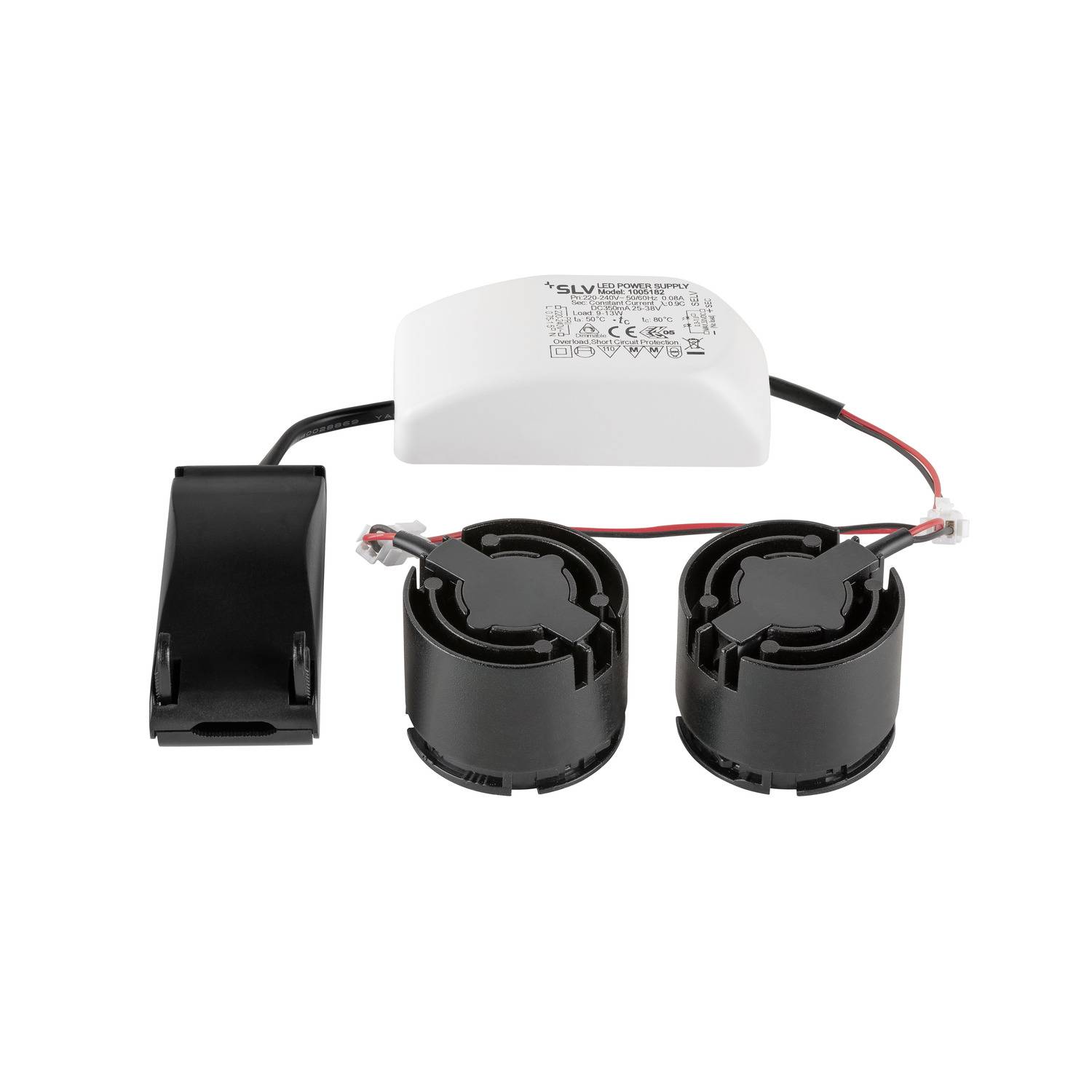 SLV NEW TRIA® 1008005 LED-Deckenleuchte LED 13.6W Schwarz