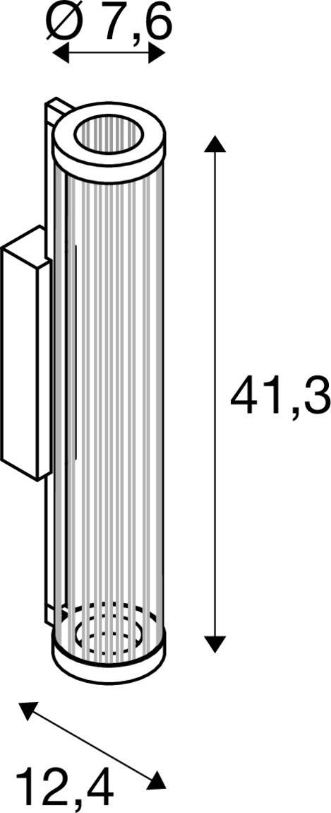 SLV QUIMERA 1008035 Wandleuchte EEK: E (A - G) 8.20W LED Bronze