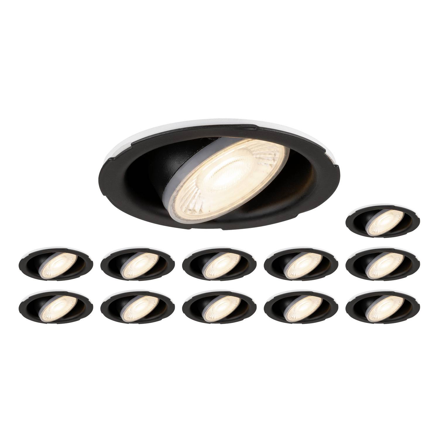 SLV UNIVERSAL DOWNLIGHT 1008066 Deckenleuchte LED D (A - G) 7W Schwarz