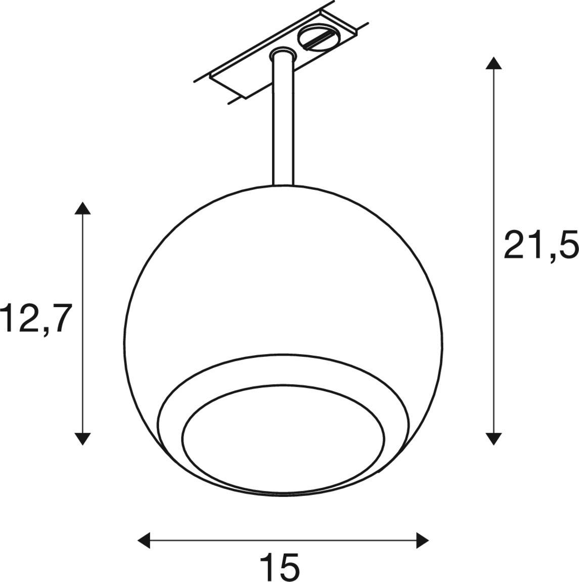 SLV LIGHT EYE ® 150 1008182 Spotschiene GU10 13W Schwarz