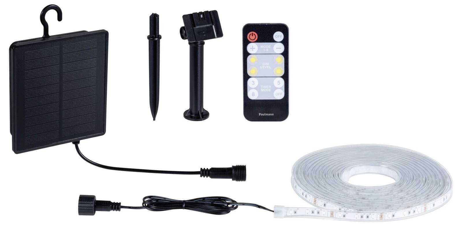 Paulmann 71194 Solar-Lichtschlauch 3.2W Schwarz
