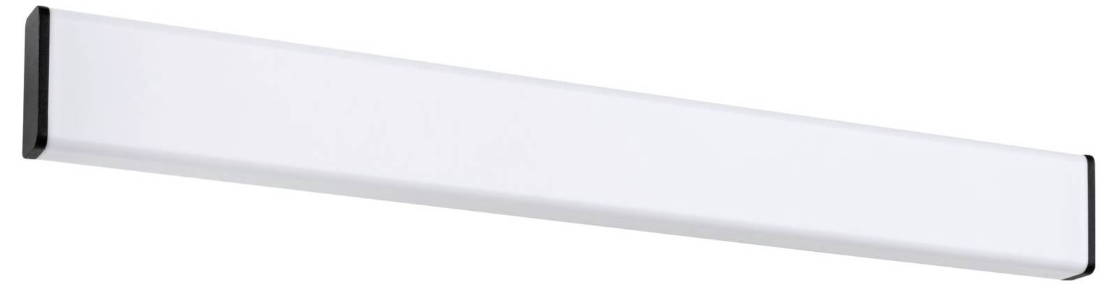 Schlichter, rechteckiger LED-Lichtbalken mit weißem Gehäuse, geeignet für moderne Beleuchtungslösungen in Wohn- oder Geschäftsräumen.