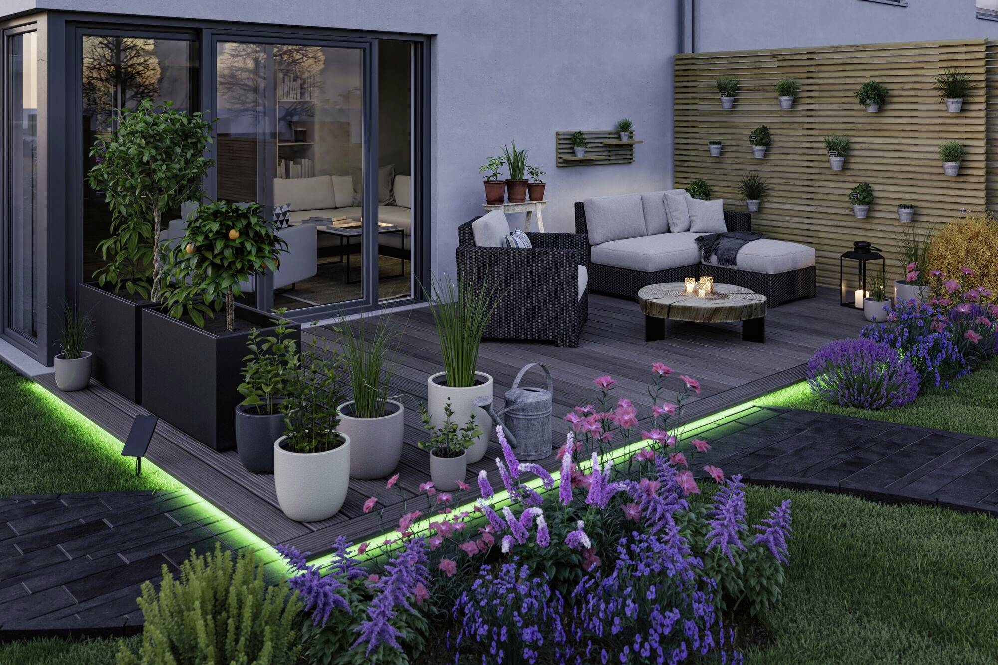 Paulmann 71196 Solar-Lichtschlauch 3.8W Schwarz, Weiß