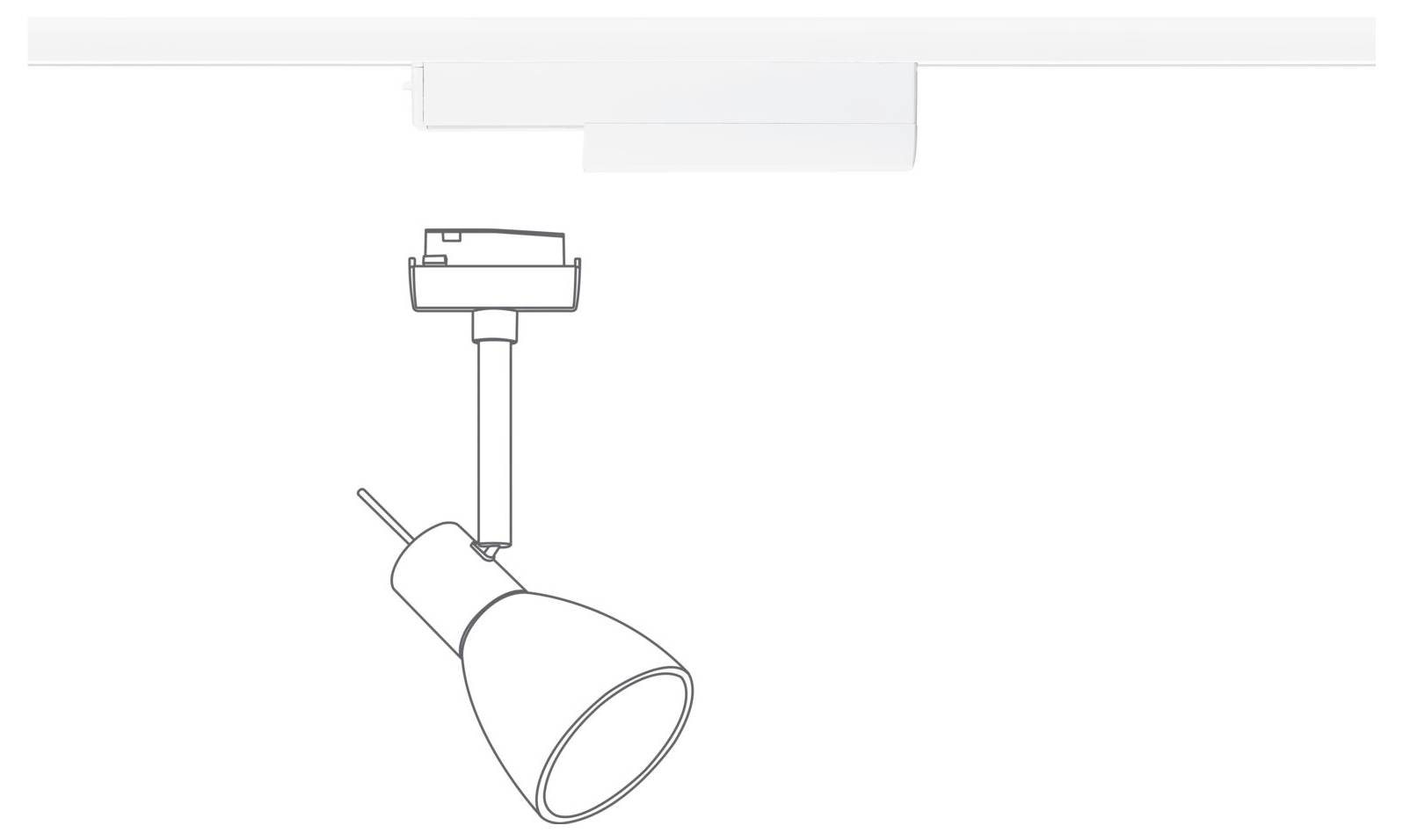 Paulmann 95677 Hochvolt-Schienensystem-Komponente Schienenadapter Weiß