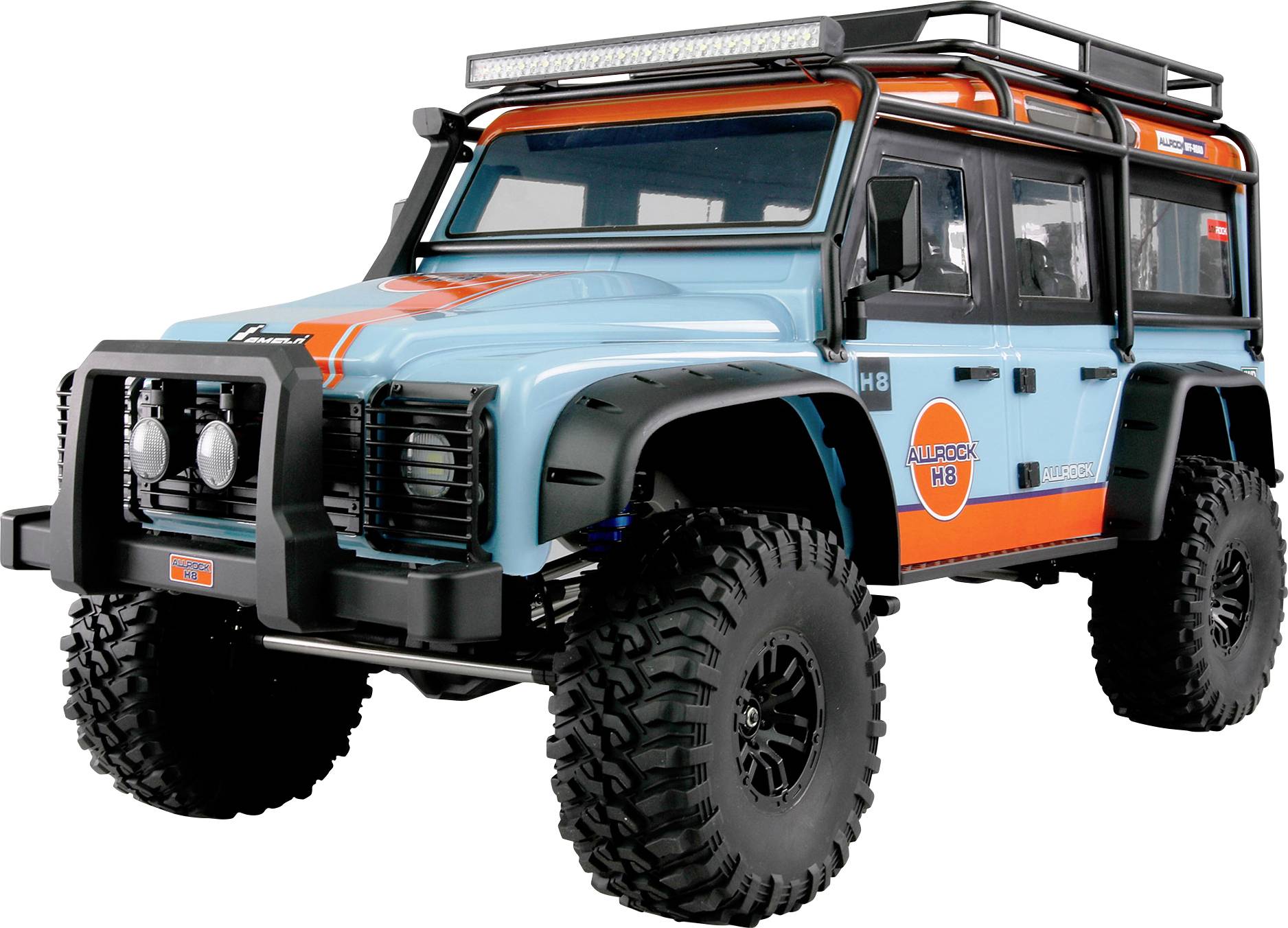 Amewi ALLRock H8 Scale Brushless 1:8 RC Modellauto Elektro Crawler Allradantrieb (4WD) RtR 2,4GHz