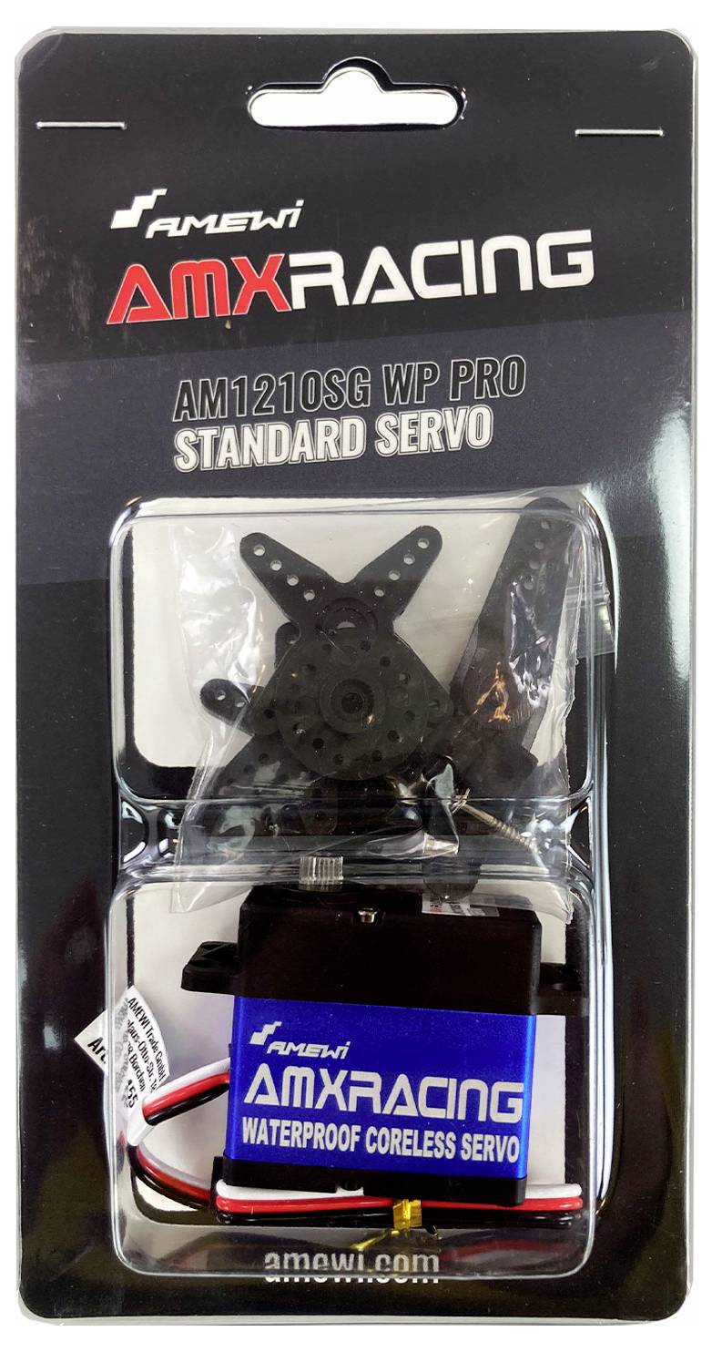 Amewi Standard-Servo AMXRacing AM1210SG WP PRO Analog-Servo Getriebe-Material: Stahl
