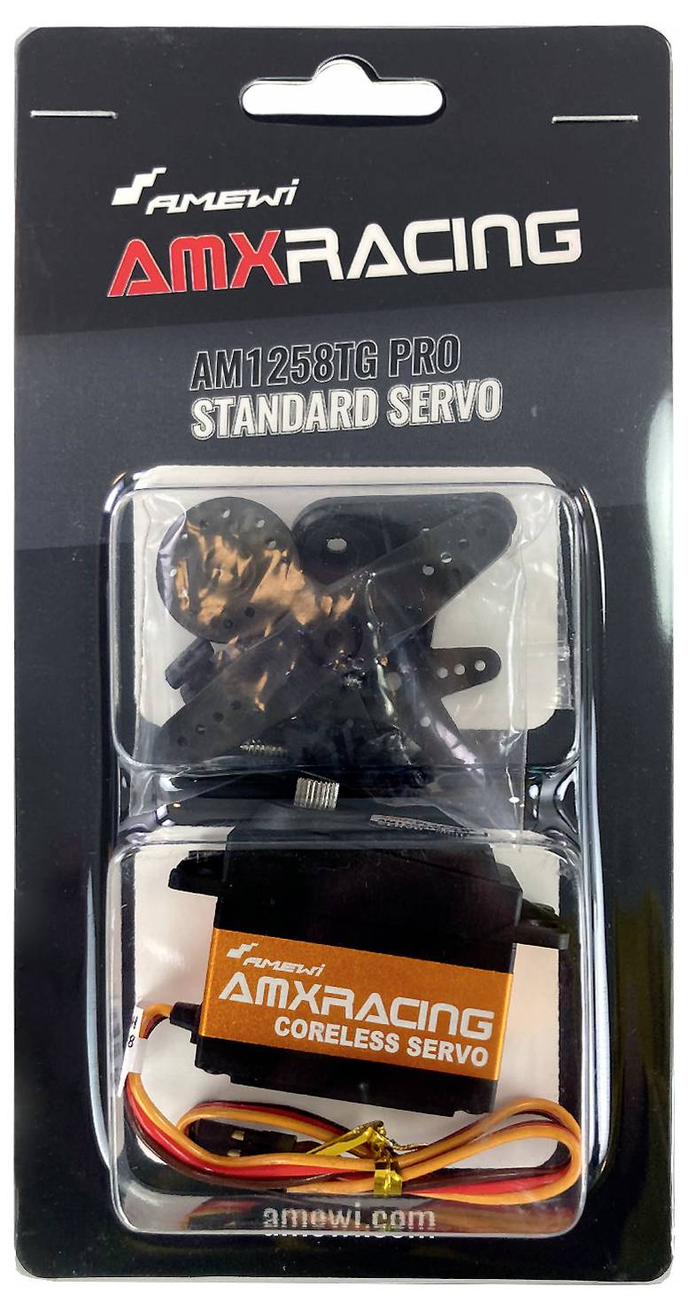 Amewi Standard-Servo AMXRacing AM1258TG PRO Analog-Servo Getriebe-Material: Titan