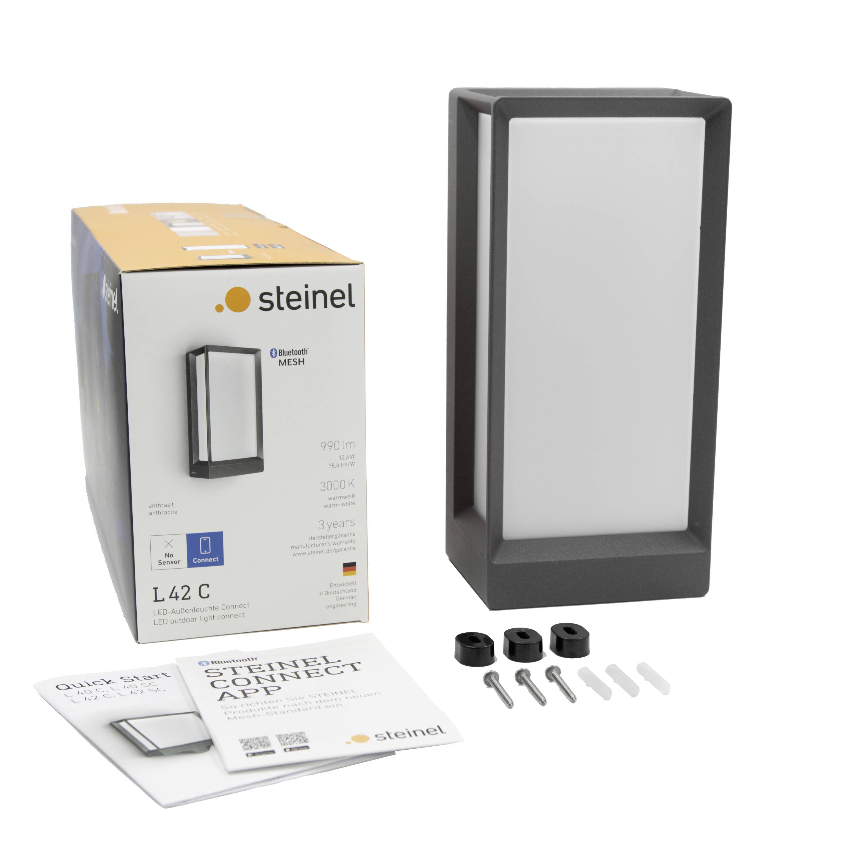 Steinel L 42 C ANT 085254 LED-Außenwandleuchte LED 12.6W Anthrazit