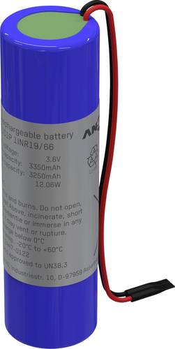 Ansmann Spezial-Akku 18650 Kabel Li-Ion 3.6 V 3350 mAh 1 St.