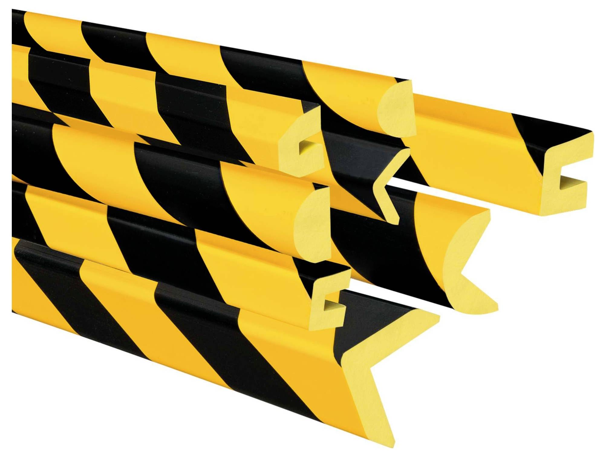Moravia 422.22.446 Schutzprofil Schwarz, Gelb (L x B x H) 1000 x 28 x 40mm