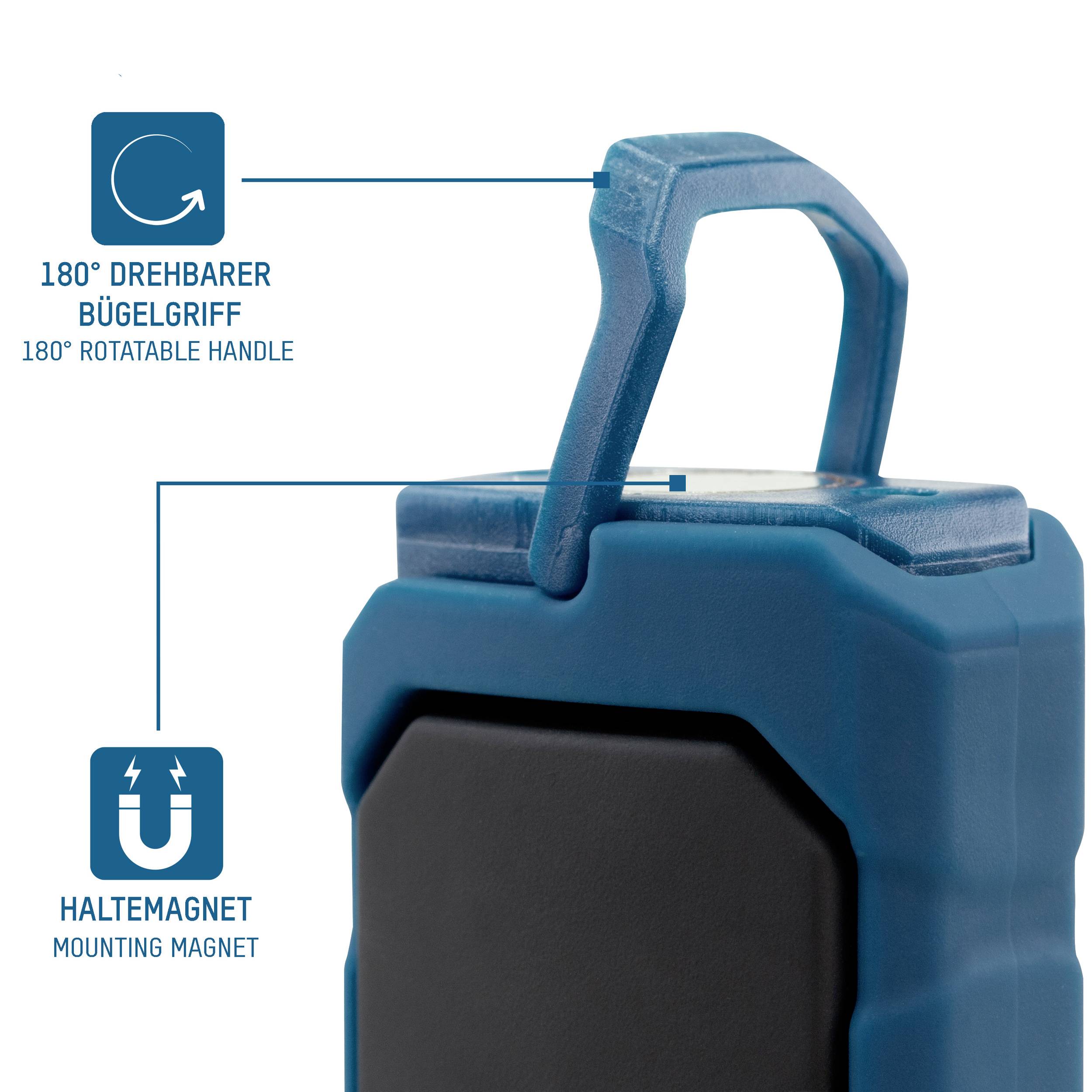 Ansmann 1600-0387 WL210B COB LED Arbeitsleuchte batteriebetrieben 210lm