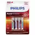 Philips Power LR03 Micro (AAA)-Batterie Alkali-Mangan 1.5V 4St. Philips Power LR03 Micro (AAA)-Batterie Alkali-Mangan 1.5V 4St.