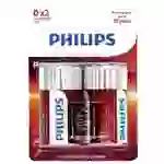 Philips Power LR20 Mono (D)-Batterie Alkali-Mangan 1.5V 2St. Philips Power LR20 Mono (D)-Batterie Alkali-Mangan 1.5V 2St.