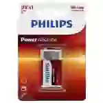 Philips Power 6LR61 9V Block-Batterie Alkali-Mangan 9V 1St. Philips Power 6LR61 9V Block-Batterie Alkali-Mangan 9V 1St.