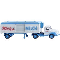 Wiking 052004 H0 LKW Modell Magirus S3500 Kühlkoffersattelzug Moha-Milch Wiking 052004 H0 LKW Modell Magirus S3500 Kühlkoffersattelzug Moha-Milch