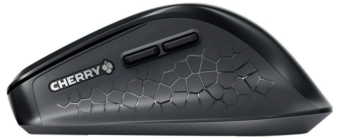 CHERRY Stream Comfort Funk Tastatur, Maus-Set Deutsch, QWERTZ Schwarz