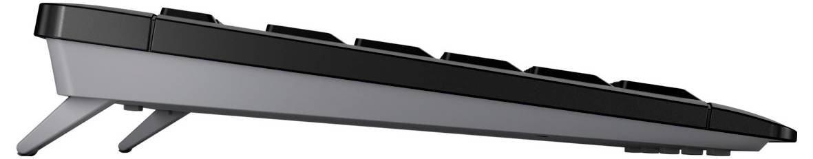 CHERRY Stream Comfort Funk Tastatur, Maus-Set Deutsch, QWERTZ Schwarz