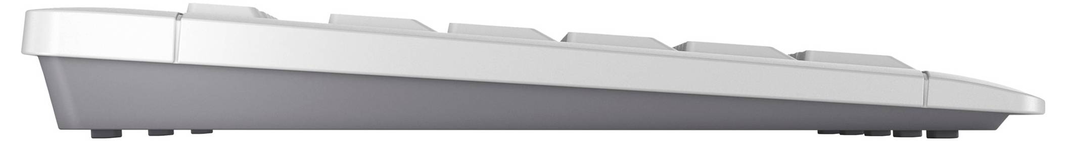 CHERRY Stream Comfort Funk Tastatur, Maus-Set Deutsch, QWERTZ Weiß