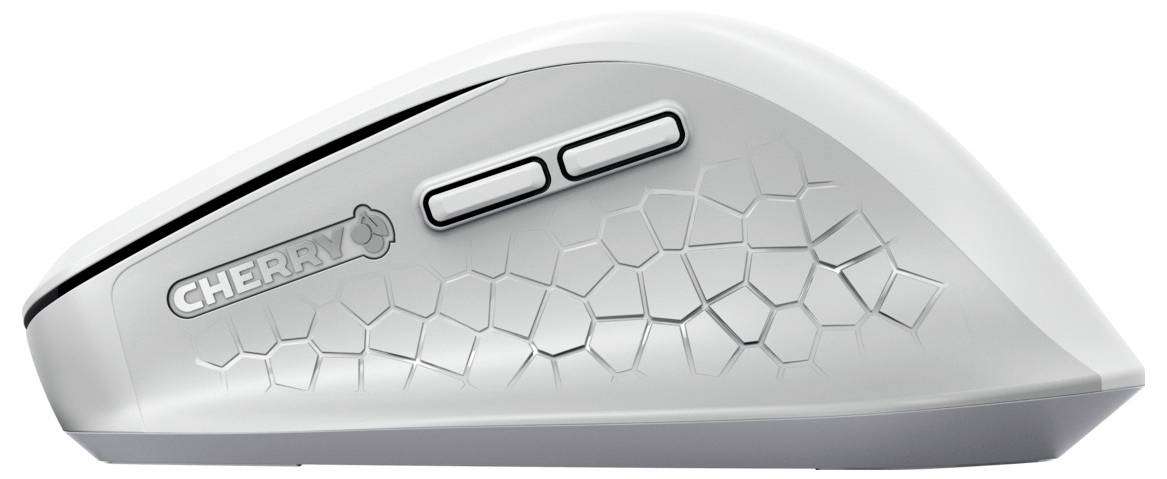 CHERRY Stream Comfort Funk Tastatur, Maus-Set Deutsch, QWERTZ Weiß