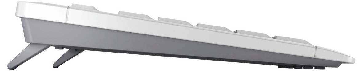 CHERRY Stream Comfort Funk Tastatur, Maus-Set Deutsch, QWERTZ Weiß