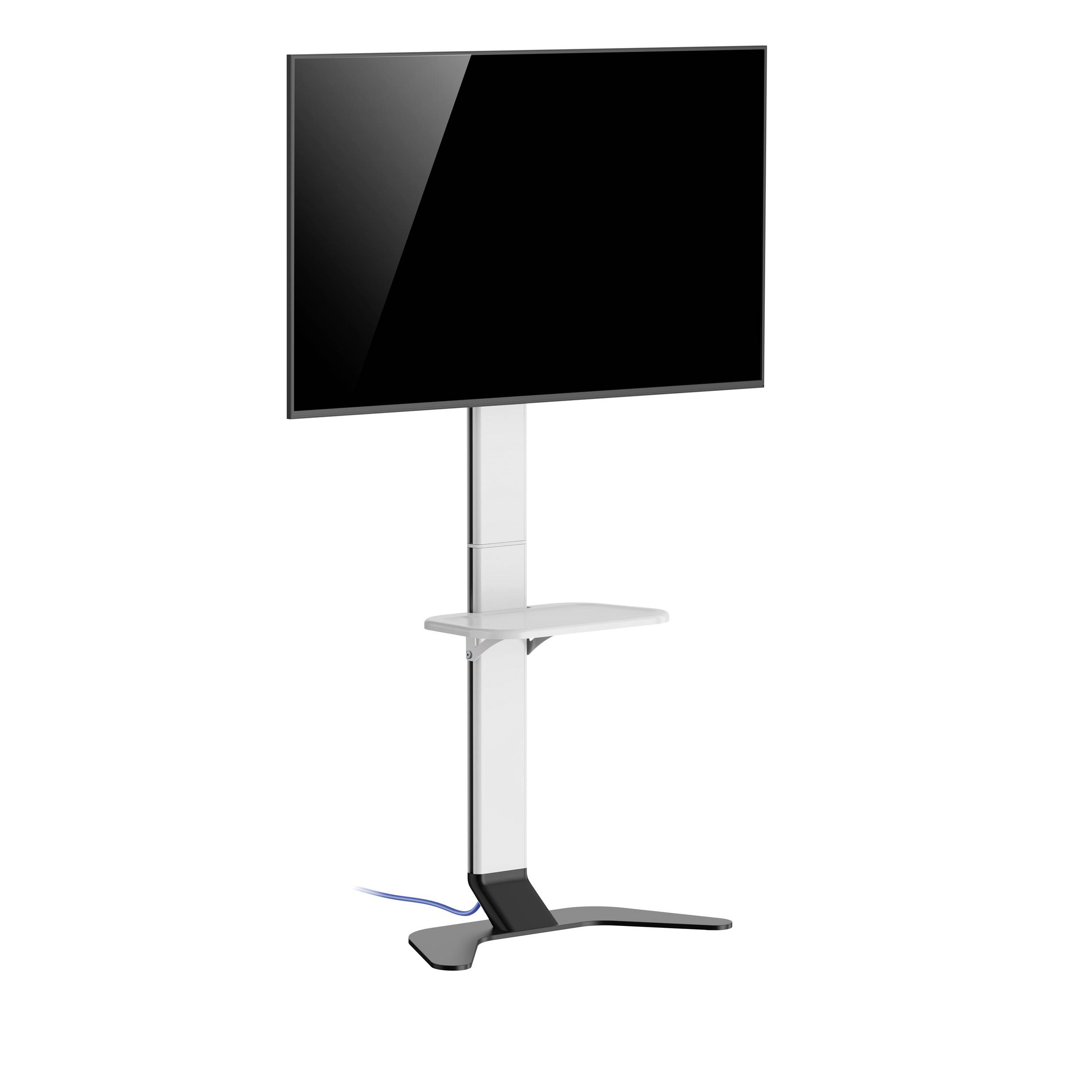 SpeaKa Professional SP-TVS-600 TV-Standfuß Höhenverstellbar 94,0cm (37") - 218,4cm (86”) Bodenständer, Boden-Wand