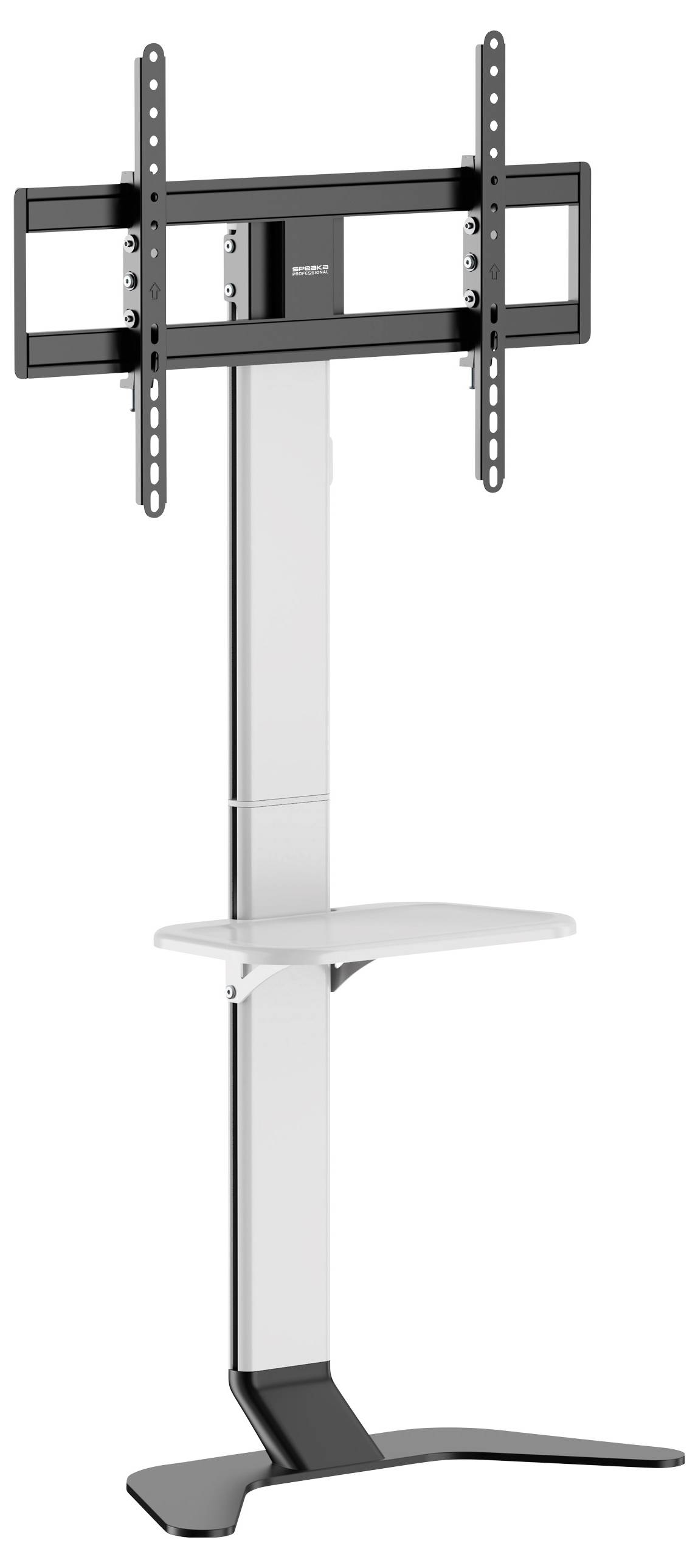 SpeaKa Professional SP-TVS-600 TV-Standfuß Höhenverstellbar 94,0cm (37") - 218,4cm (86”) Bodenständer, Boden-Wand