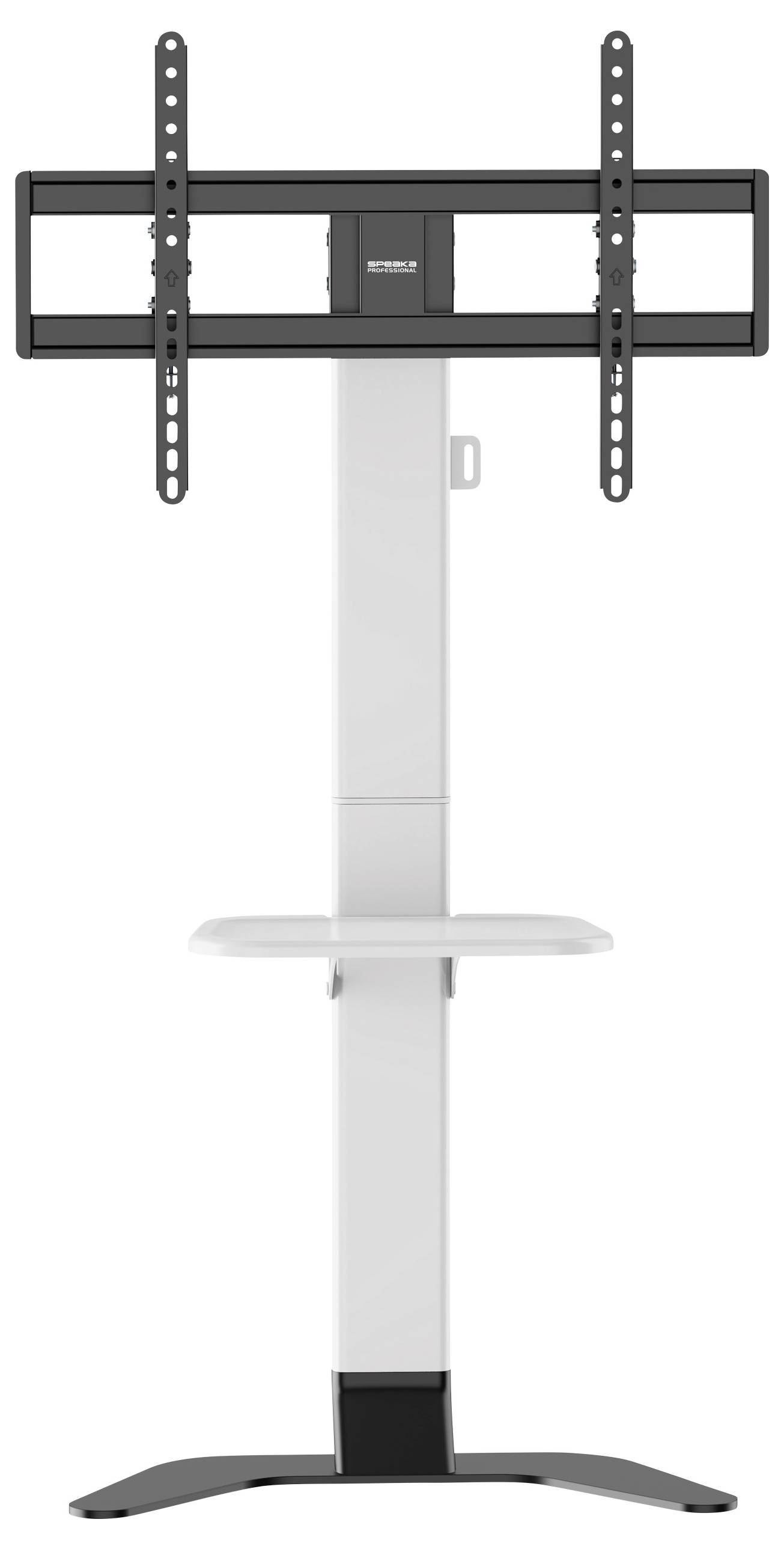 SpeaKa Professional SP-TVS-600 TV-Standfuß Höhenverstellbar 94,0cm (37") - 218,4cm (86”) Bodenständer, Boden-Wand