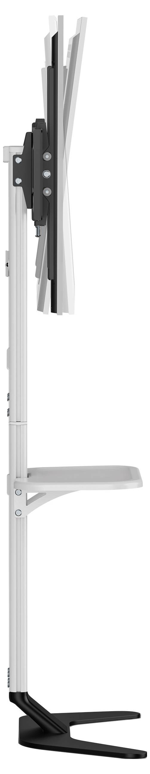 SpeaKa Professional SP-TVS-600 TV-Standfuß Höhenverstellbar 94,0cm (37") - 218,4cm (86”) Bodenständer, Boden-Wand