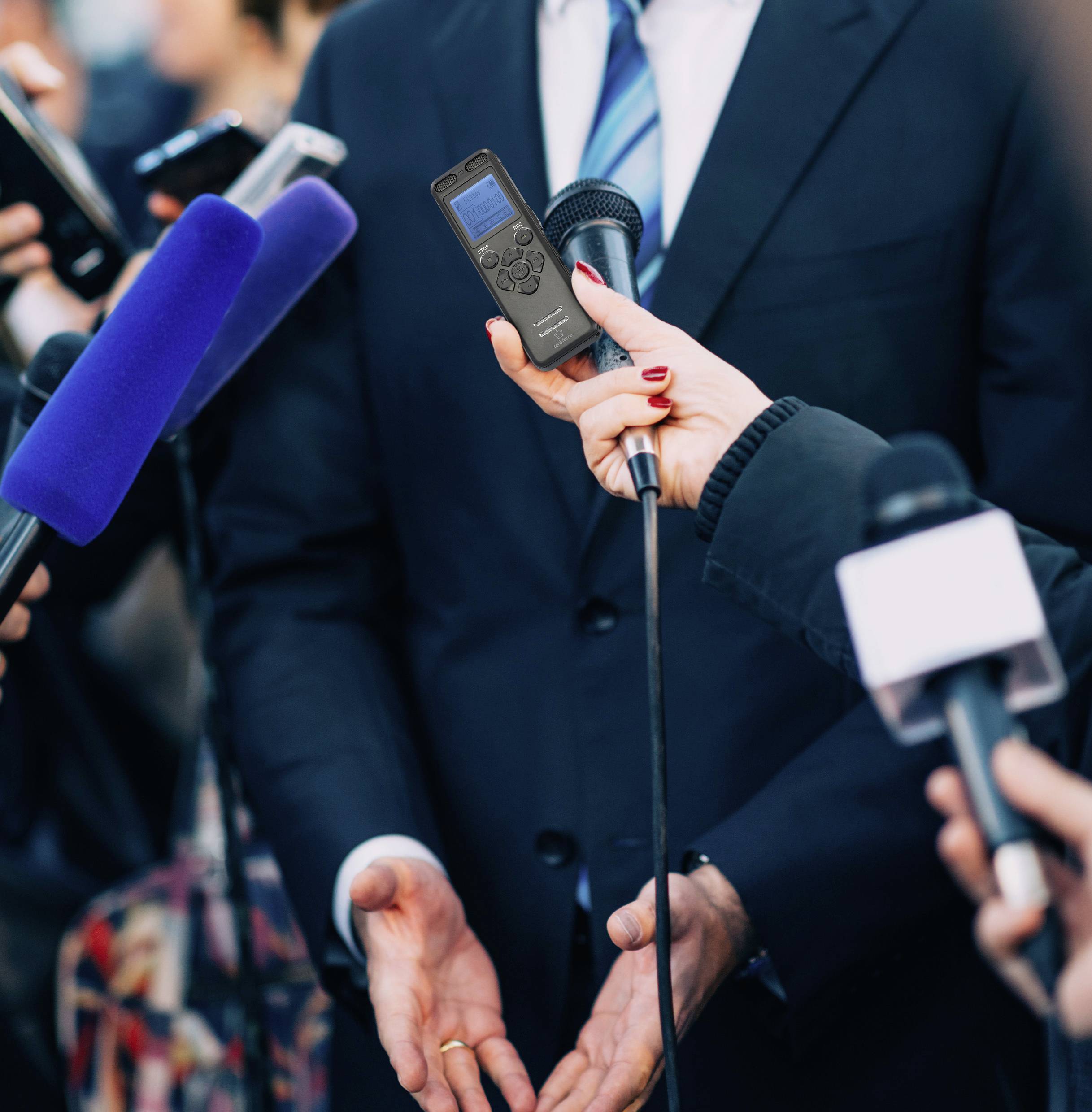 Renkforce RF-DVR-E36 Digitales Diktiergerät Aufzeichnungsdauer (max.) 25h Schwarz Geräuschunterdrückung