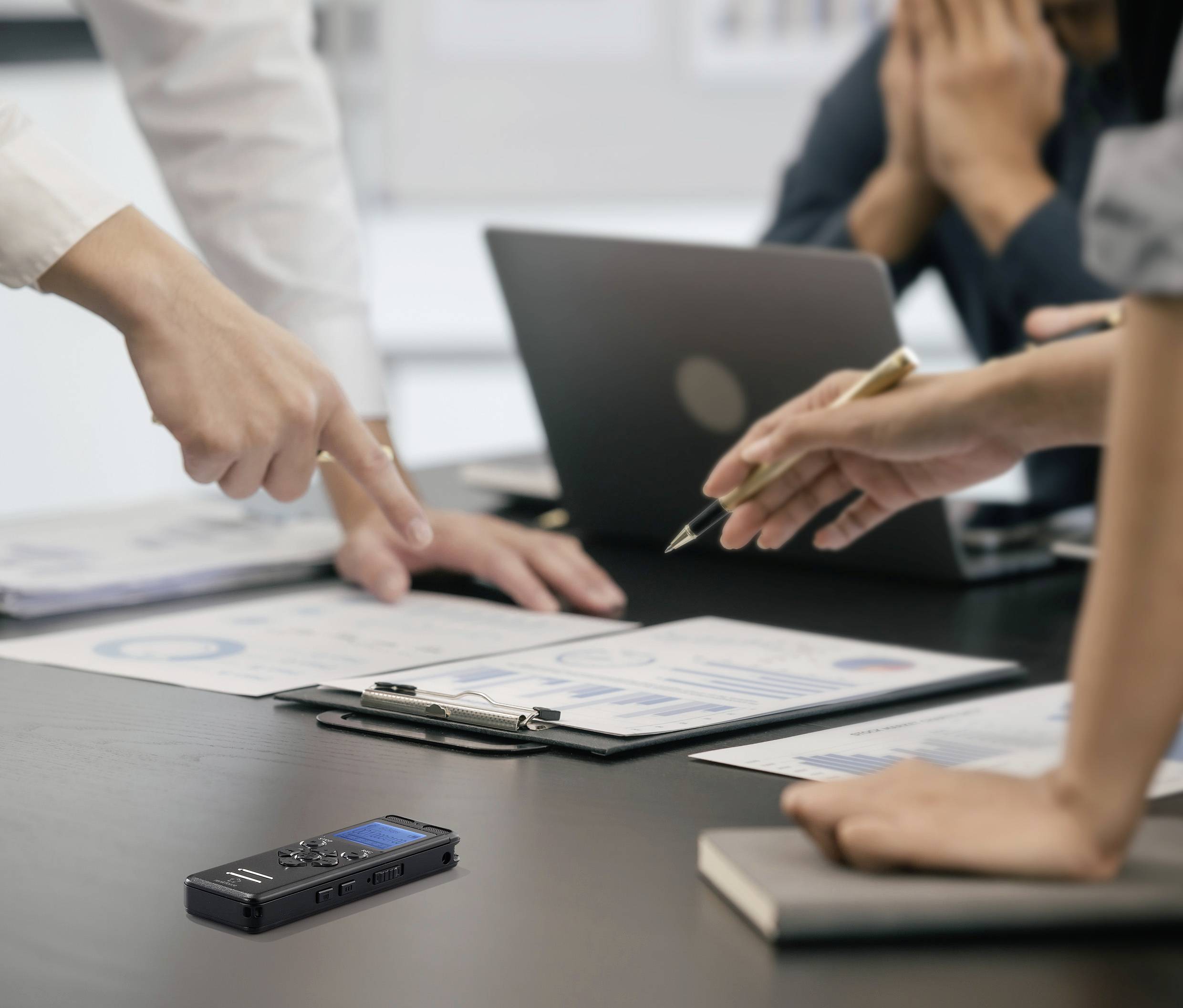 Renkforce RF-DVR-E36 Digitales Diktiergerät Aufzeichnungsdauer (max.) 25h Schwarz Geräuschunterdrückung