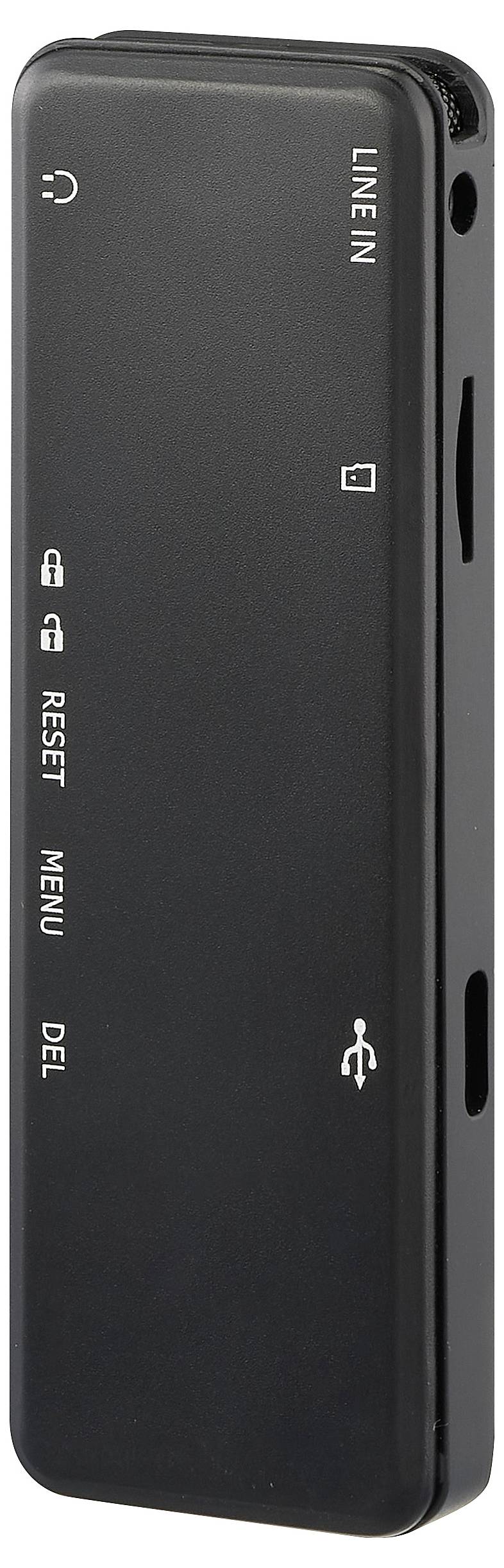 Renkforce RF-DVR-E36 Digitales Diktiergerät Aufzeichnungsdauer (max.) 25h Schwarz Geräuschunterdrückung