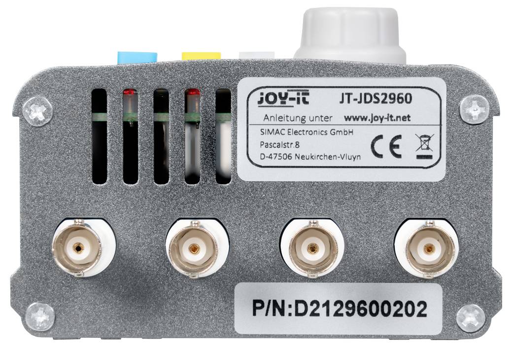 Joy-it JDS-2960-60MHz Funktionsgenerator akkubetrieben, Funktionsgenerator netzbetrieben, Signalgenerator 0Hz - 60MHz 2-Kanal