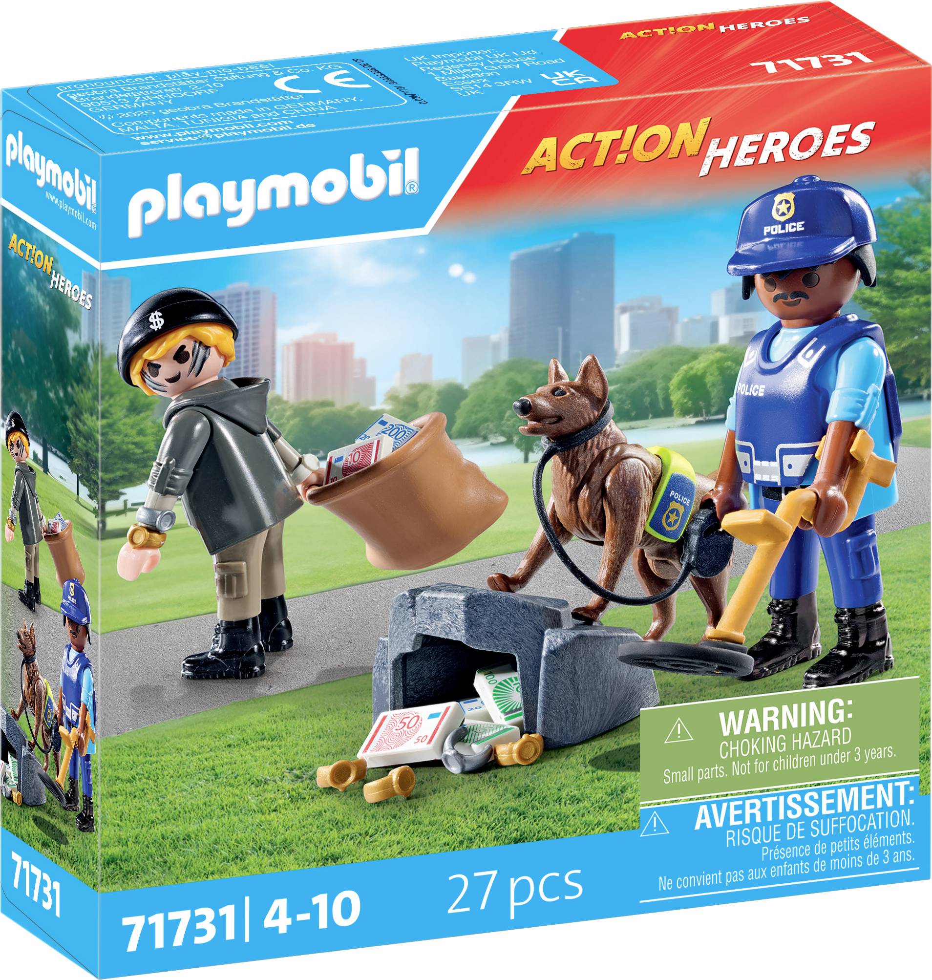 Playmobil® ACT!ON HEROES Spurensuche mit Hund 71731