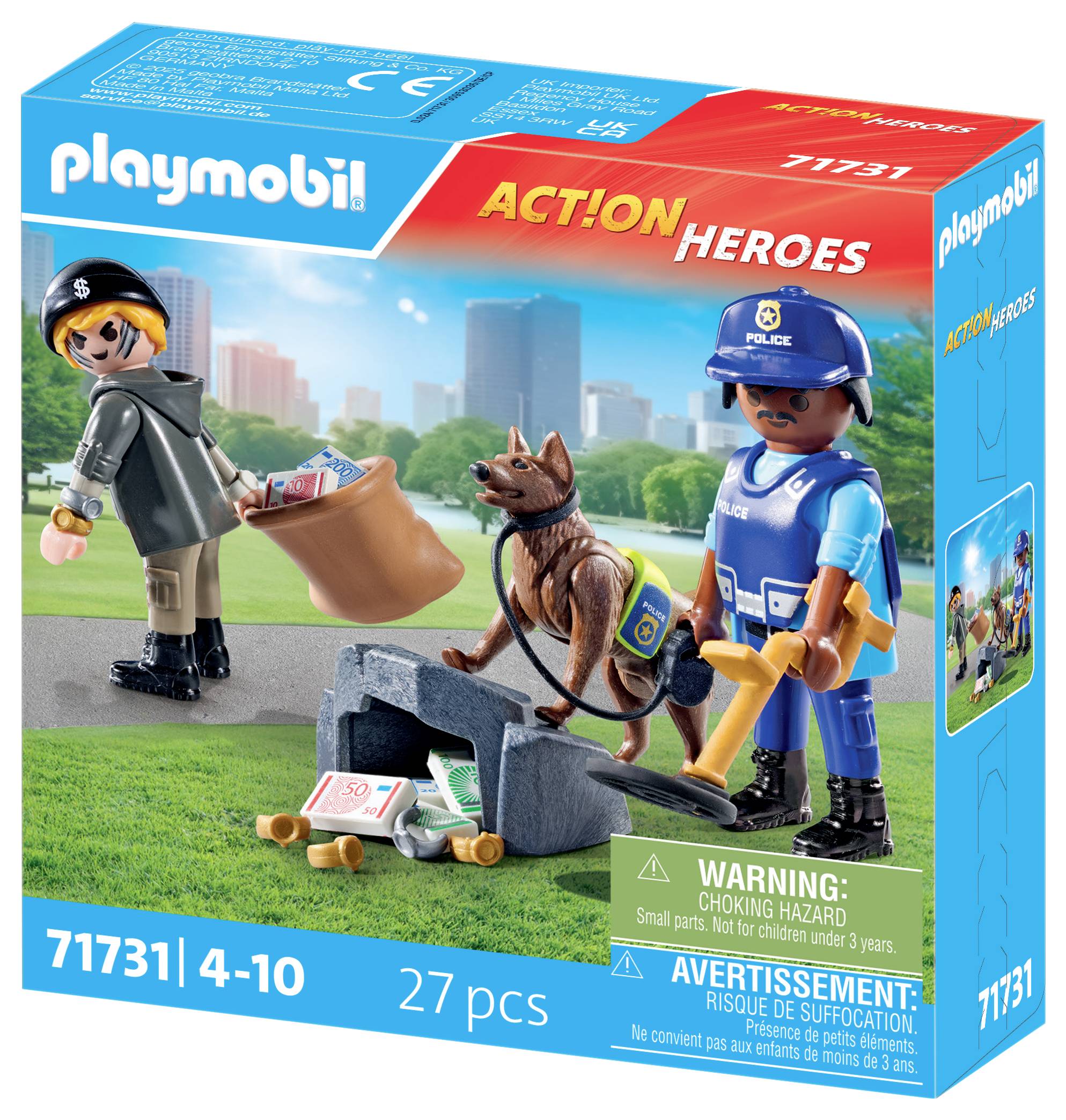 Playmobil® ACT!ON HEROES Spurensuche mit Hund 71731