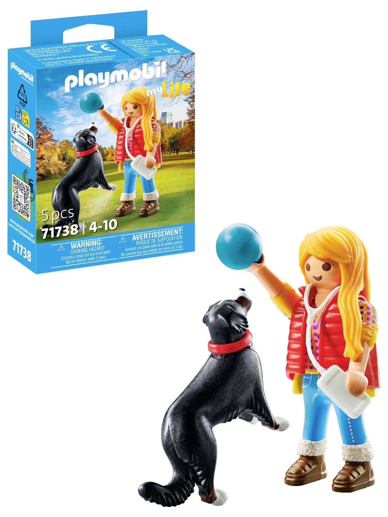 Playmobil® My Life Frau mit Sennenhund 71738