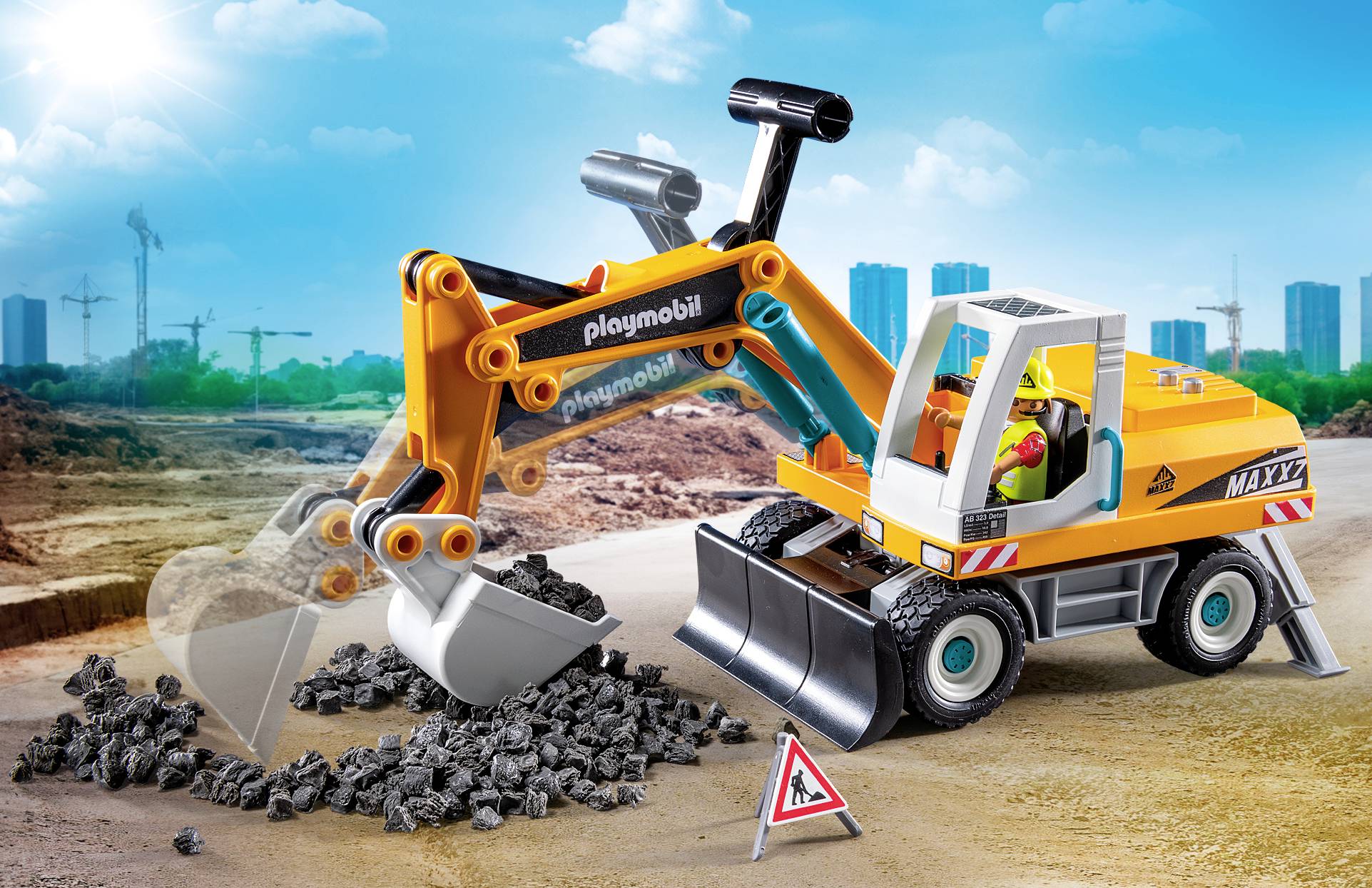 Playmobil® ACT!ON HEROES Großer Bagger 71749