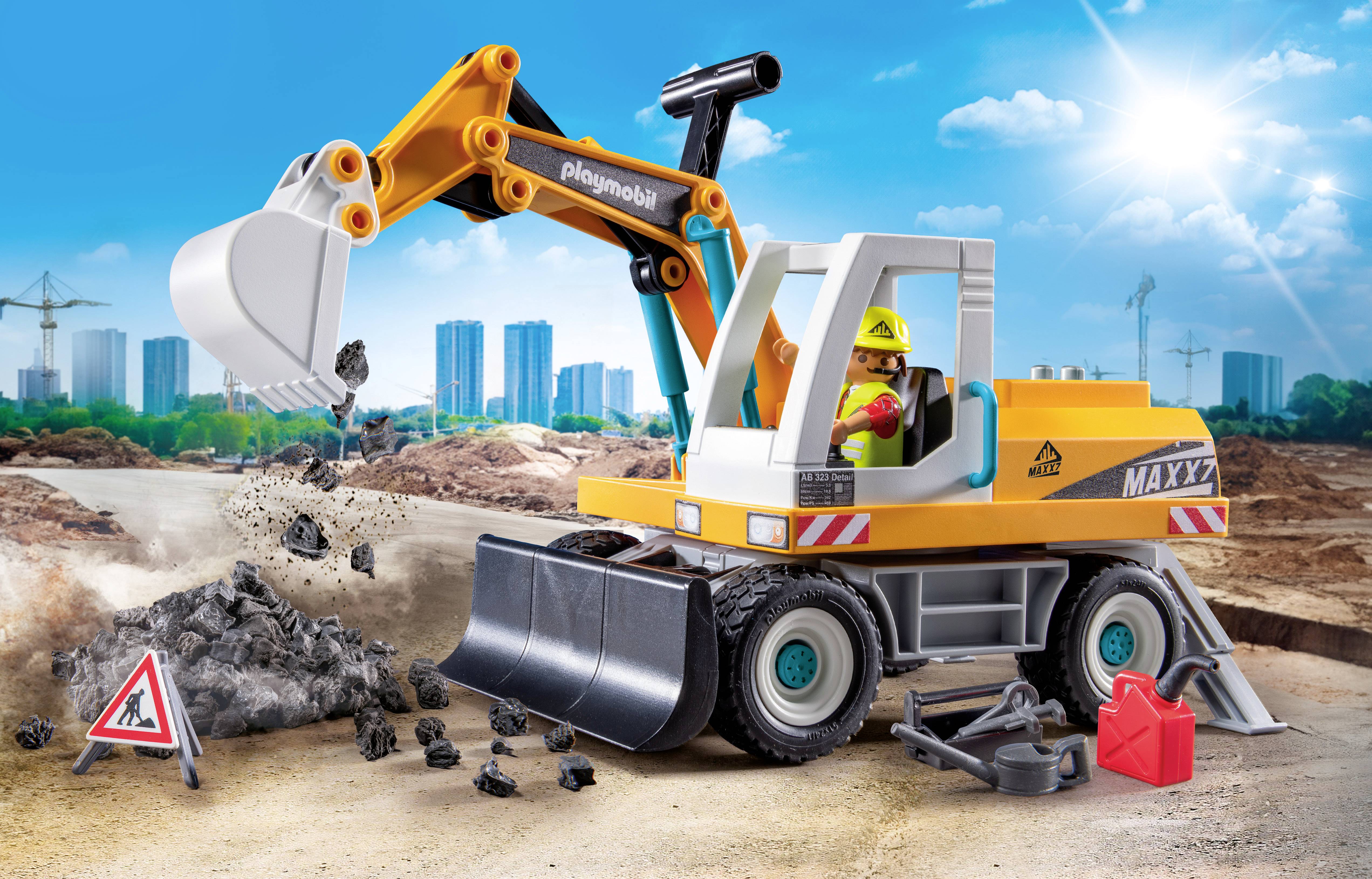 Playmobil® ACT!ON HEROES Großer Bagger 71749