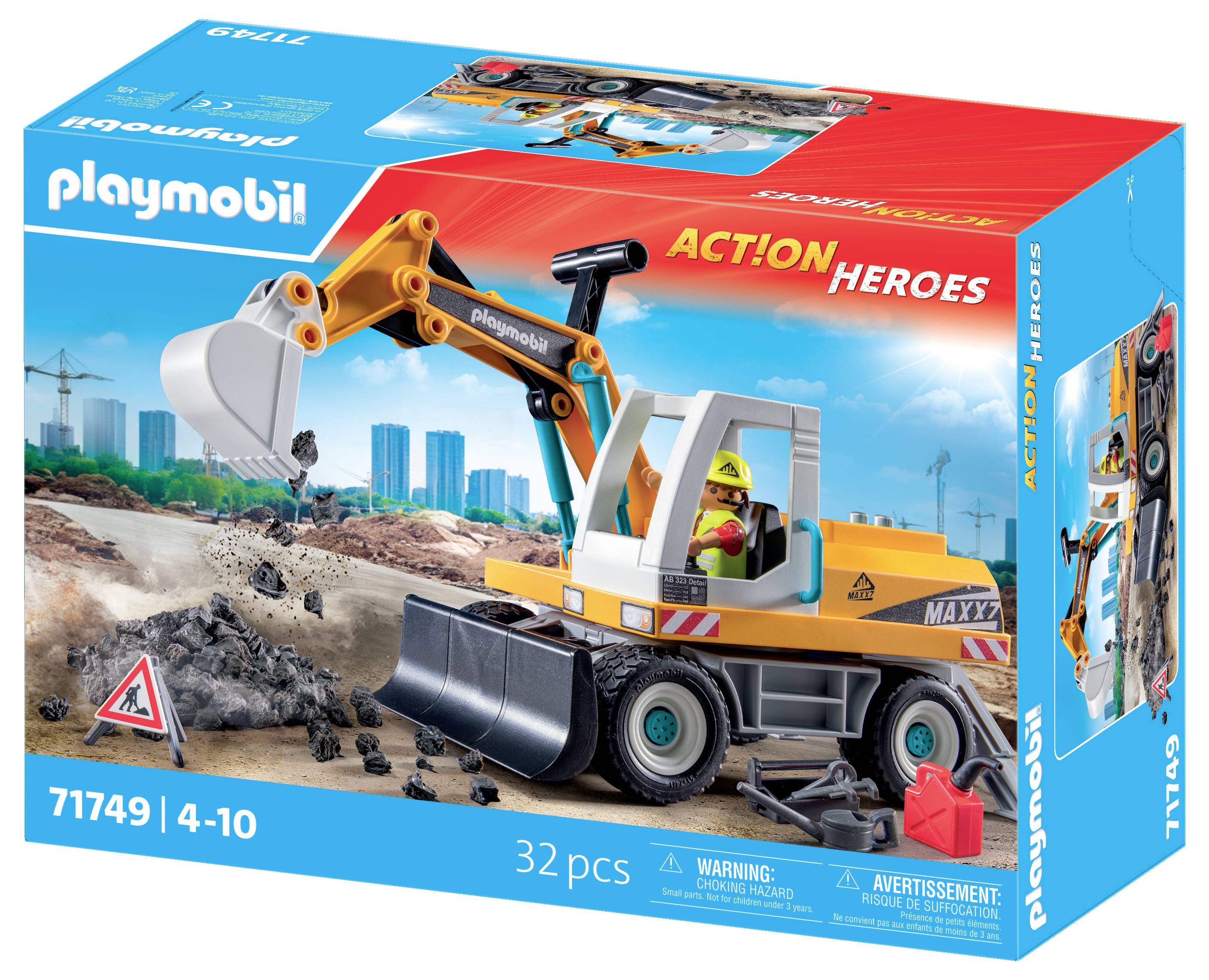 Playmobil® ACT!ON HEROES Großer Bagger 71749
