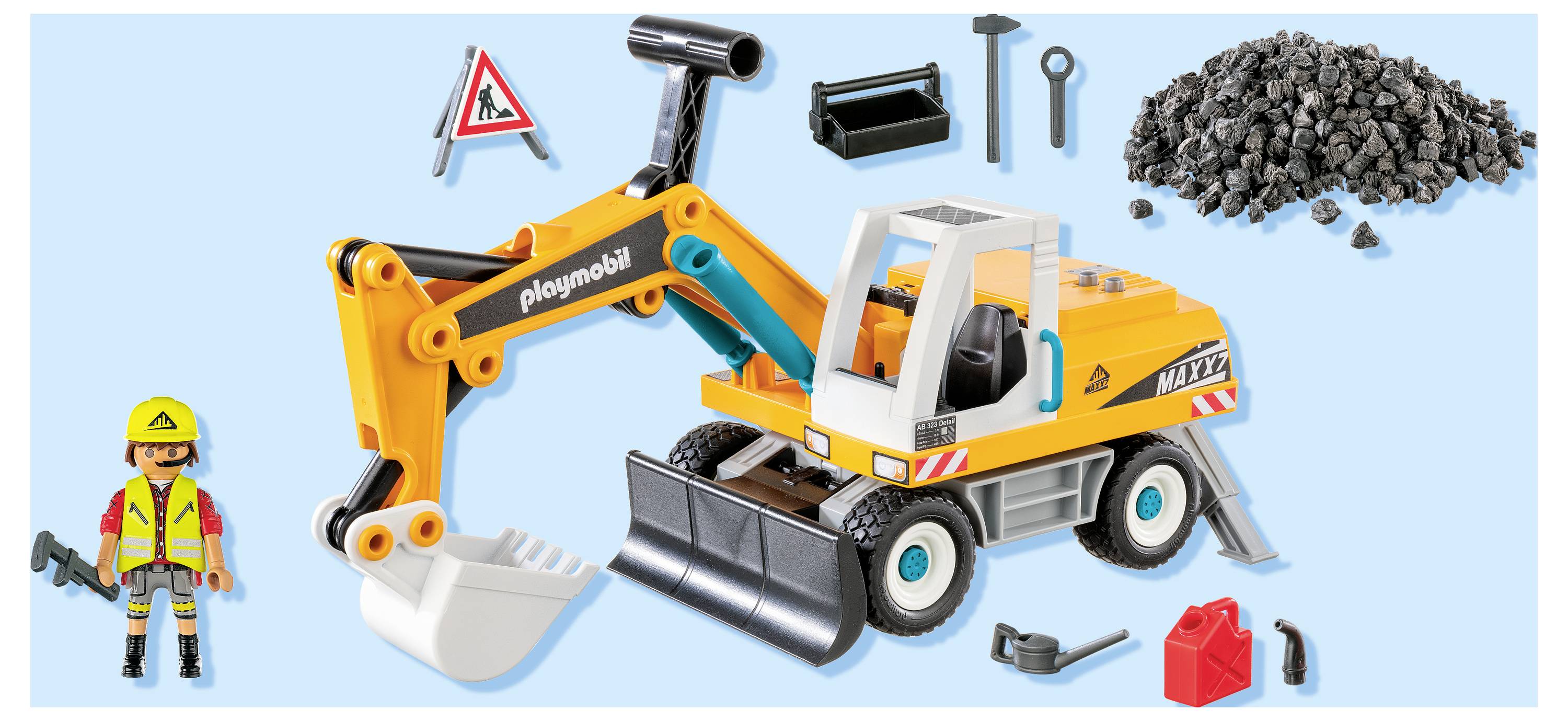 Playmobil® ACT!ON HEROES Großer Bagger 71749