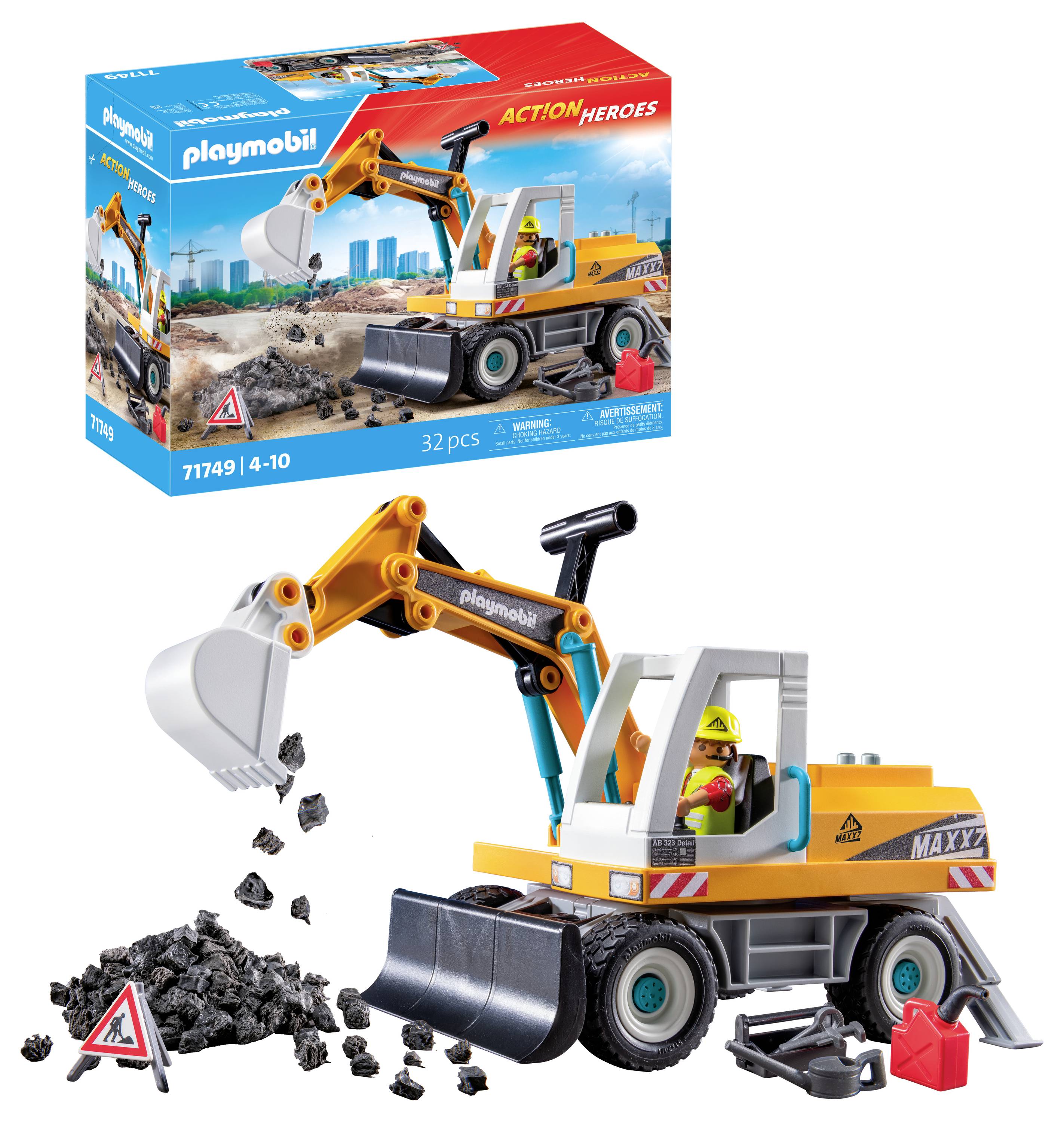 Playmobil® ACT!ON HEROES Großer Bagger 71749