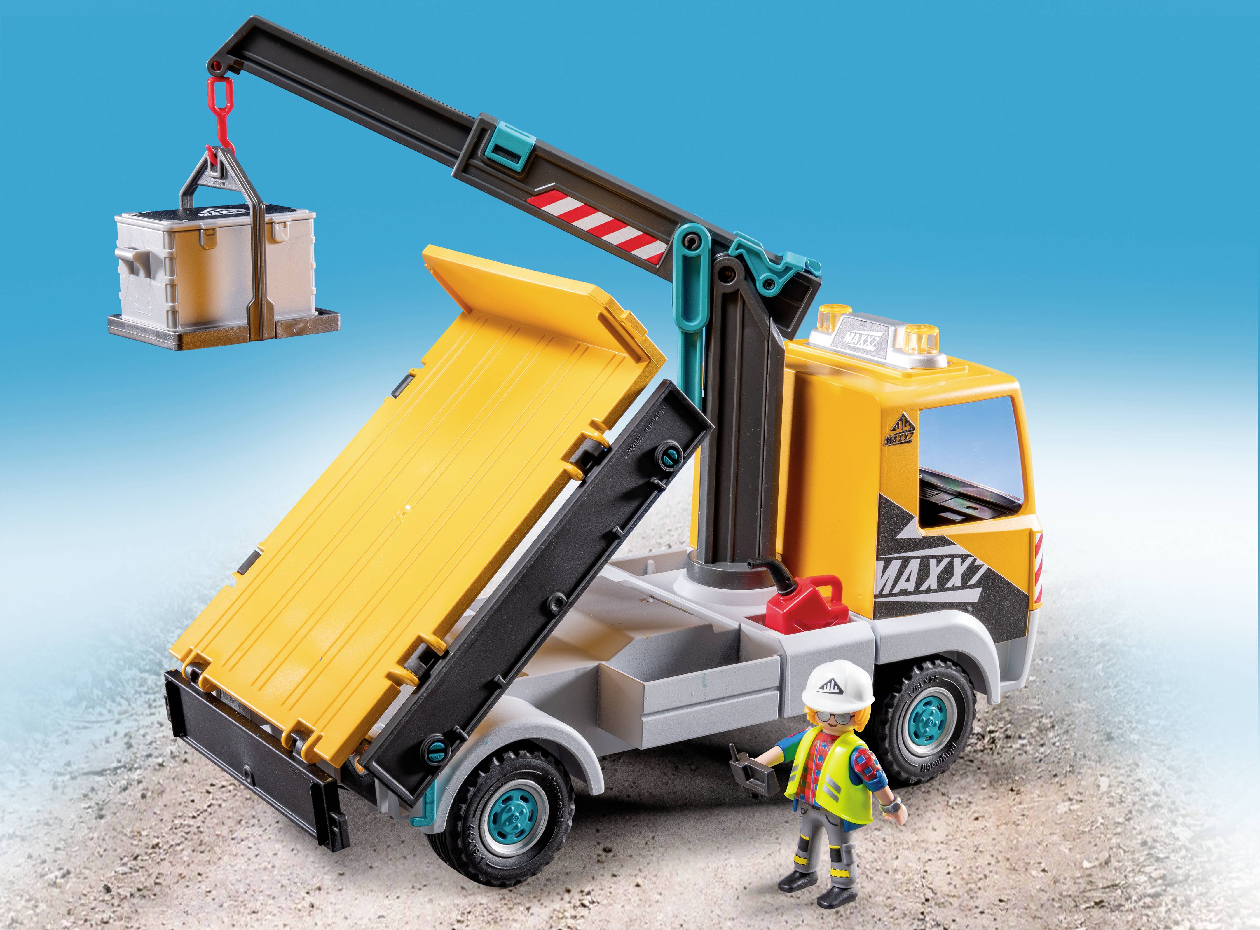 Playmobil® ACT!ON HEROES Baustellen-LKW mit Kran 71750