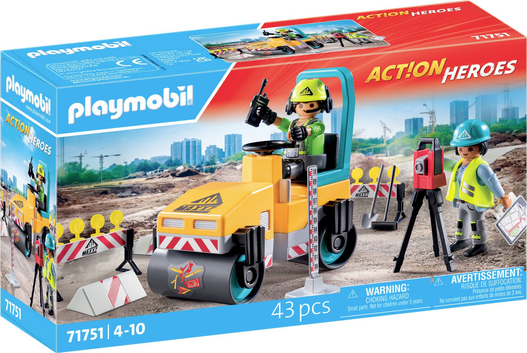 Playmobil® ACT!ON HEROES Straßenbaustelle 71751