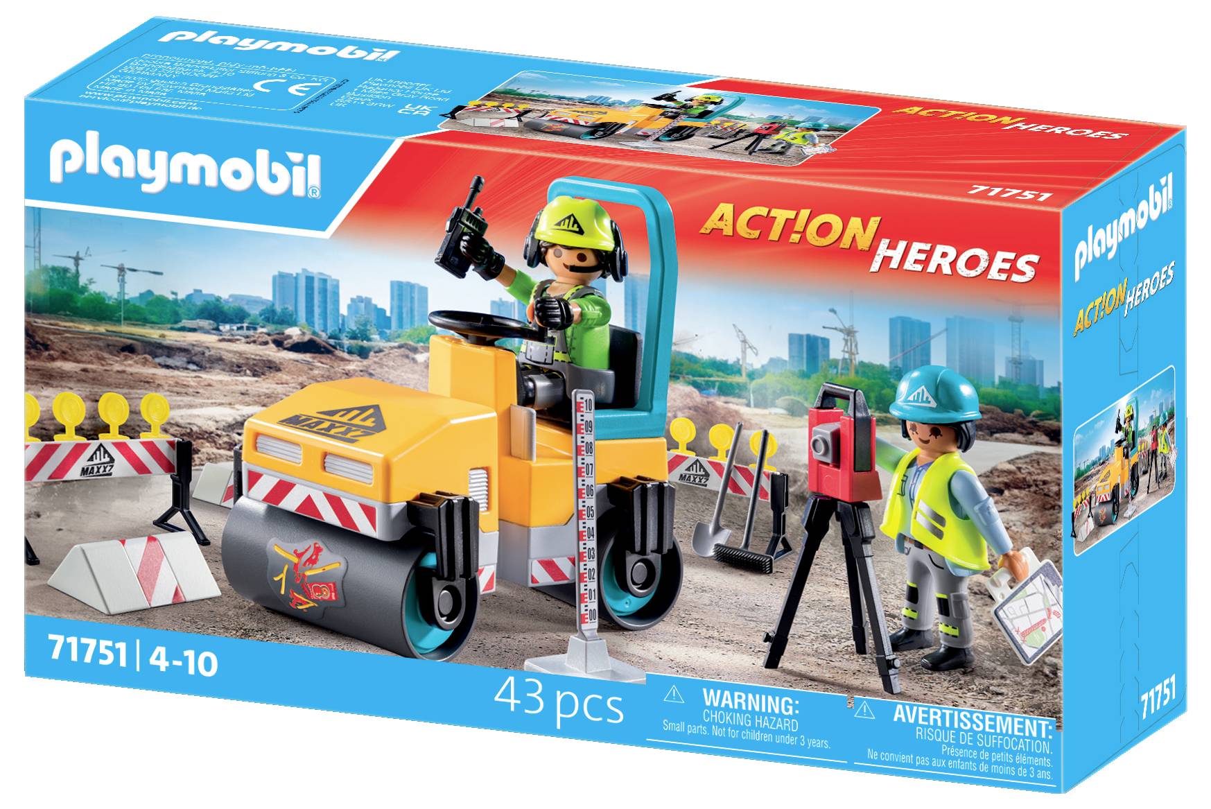 Playmobil® ACT!ON HEROES Straßenbaustelle 71751