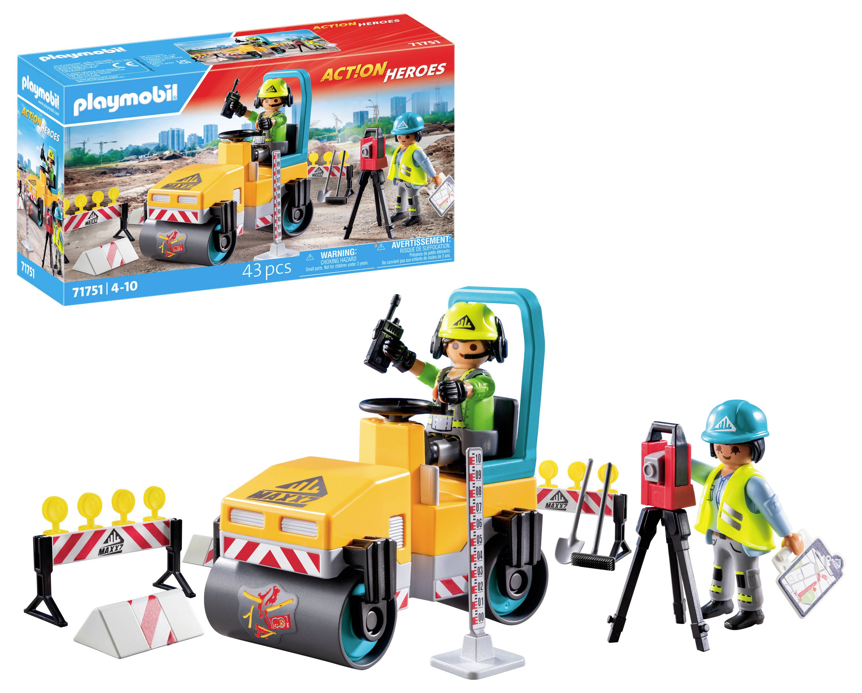Playmobil® ACT!ON HEROES Straßenbaustelle 71751