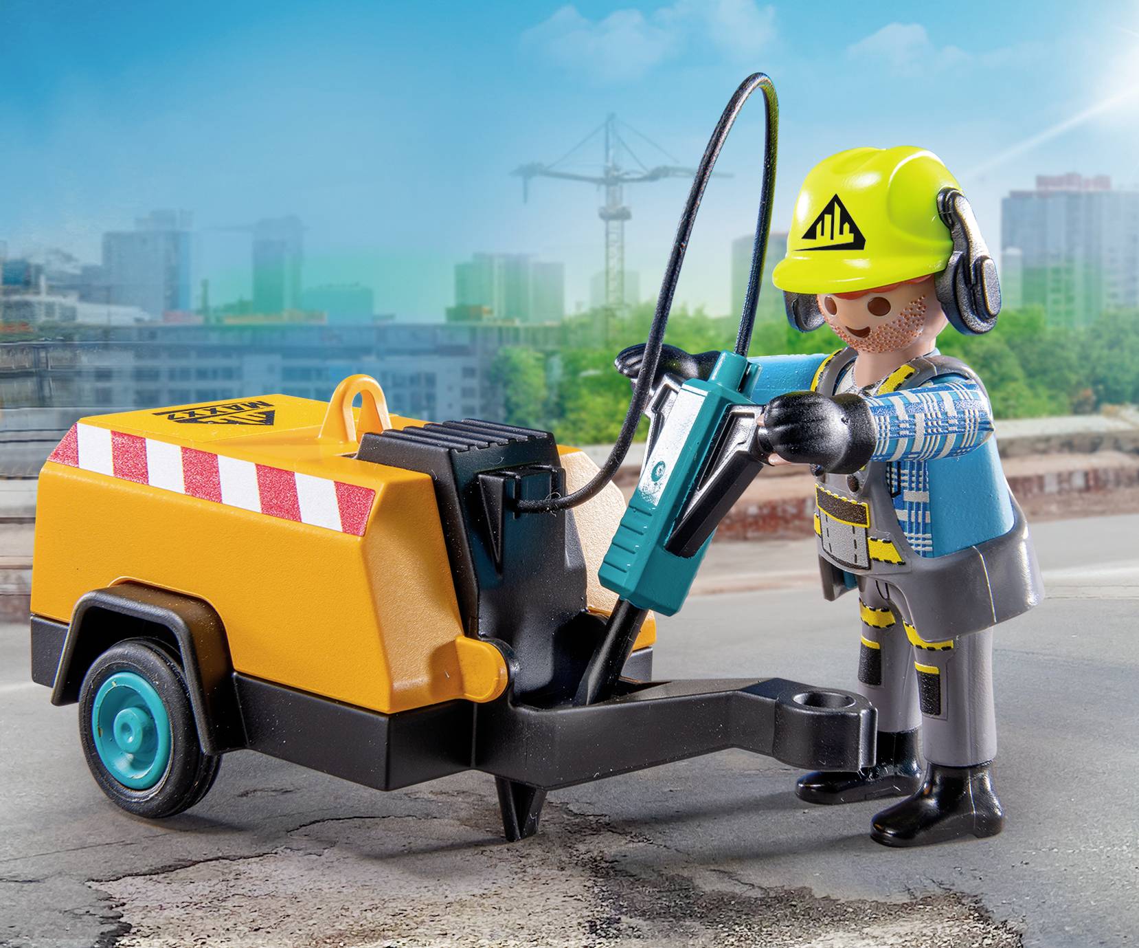 Playmobil® ACT!ON HEROES Bauarbeiter mit Meißel 71752