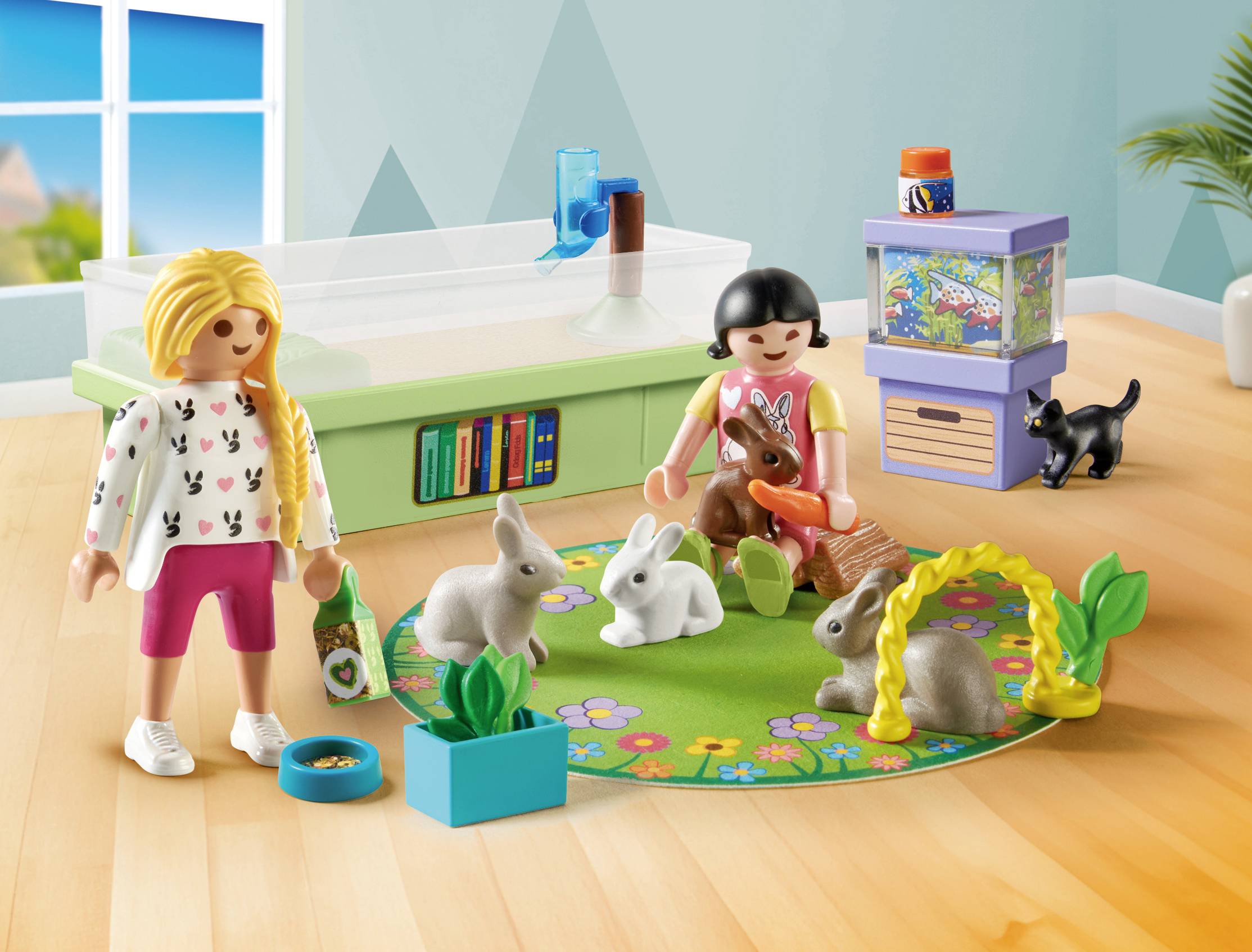 Playmobil® My Life Familie mit Hasen 71753