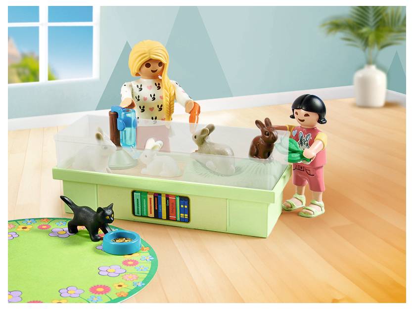 Playmobil® My Life Familie mit Hasen 71753