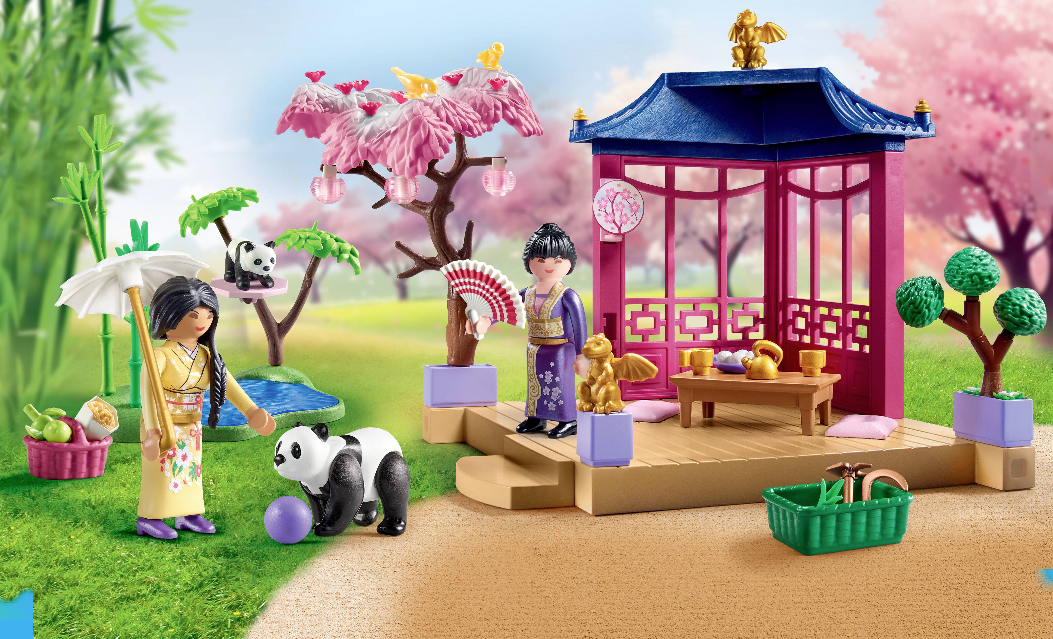 Playmobil® My Life Asiatischer Garten mit Pandafütterung 71762