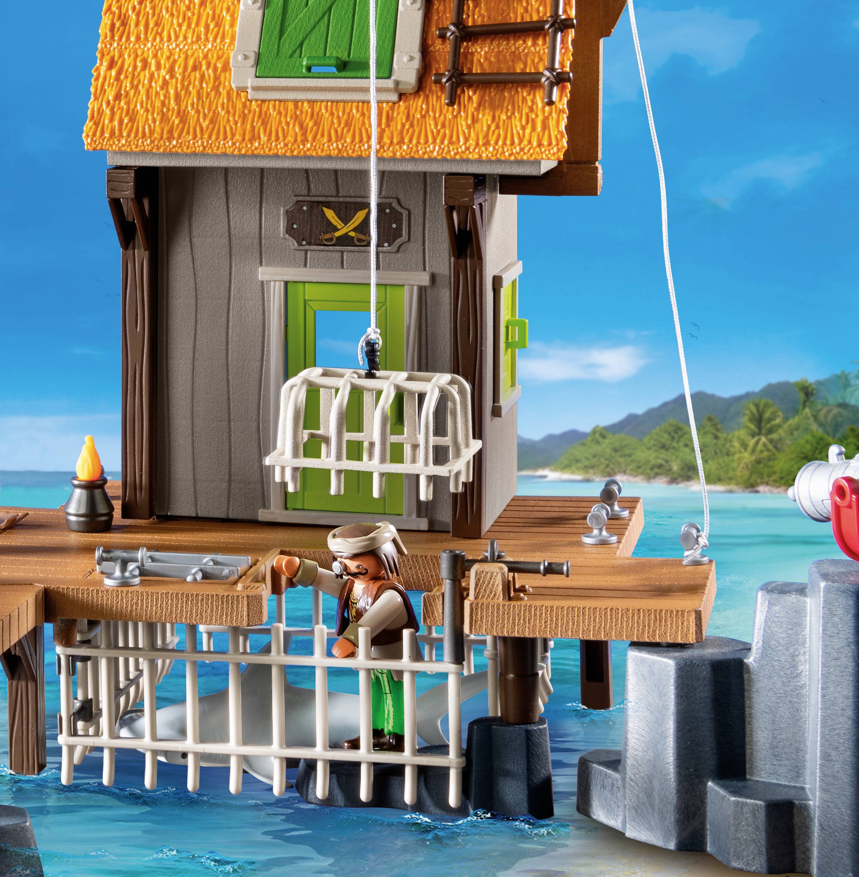 Playmobil® Pirates Piratenhafen mit Seeräuber-Gefängnis 71792
