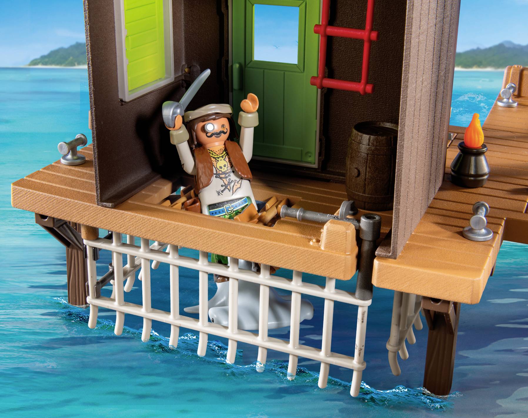 Playmobil® Pirates Piratenhafen mit Seeräuber-Gefängnis 71792